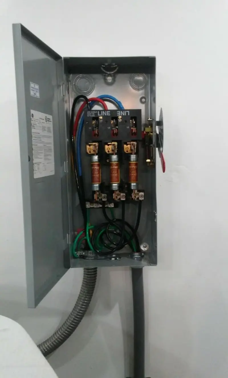 Three-phase disconnect switch installed for Electrical Wiring & Rewiring in Penn Yan